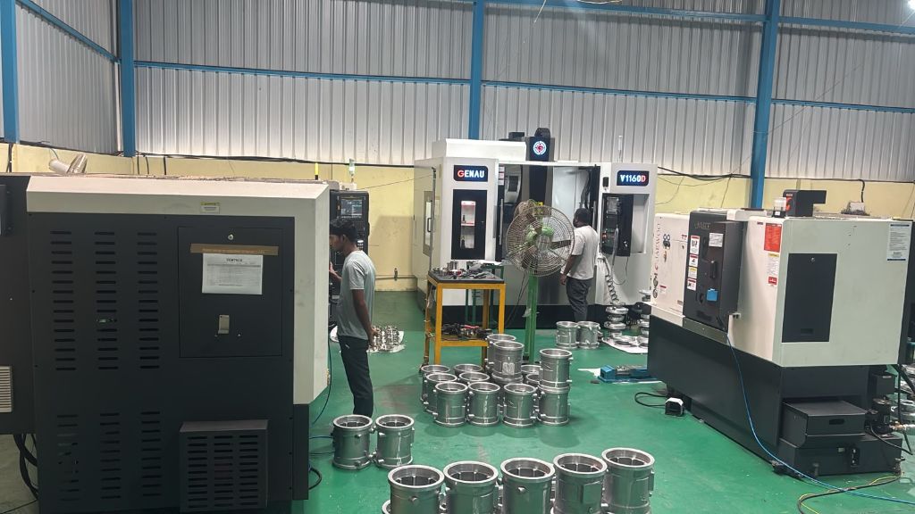 Genau and Jaewoo CNC machining centers